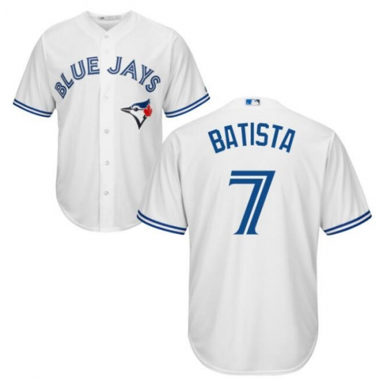 Youth Toronto White Jays Tony Batista #7 Majestic Royal Cool Base Stitched Jersey